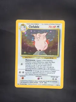 Pokemon Cards: Jungle Rare Holo: Clefable 1/64 - Image 1