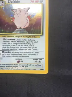 Pokemon Cards: Jungle Rare Holo: Clefable 1/64 - Image 5