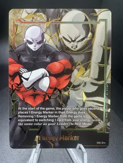 Jiren Energy Marker Promo Prize Gold E03-01 Dragon Ball Fusion World Card Eng - Image 1