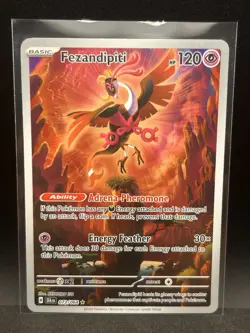 Pokemon Card Fezandipiti 073/064 Shrouded Fable Full Art Illustration Rare NM - Image 1