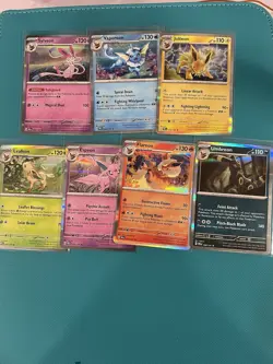 Pokemon Prismatic Evolutions Lot 7 Cards - Eeveelution Holo - Umbreon Espeon … - Image 1