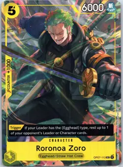 Roronoa Zoro (Illustration Box Vol.3) UC One Piece Promotion Cards OP07-113 NM - Image 1