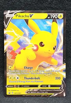Pikachu V SWSH061 SWSH: Sword & Shield Promo Cards Holo - Image 1