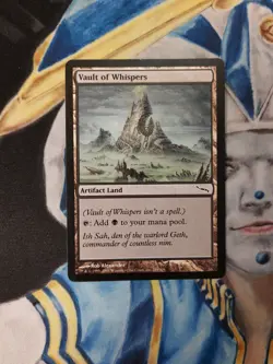 Vault of Whispers MTG Mirrodin Common Artifact Land Heavily Played x1 VW14 - Image 1