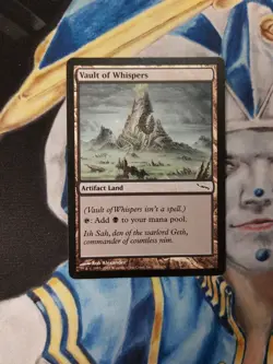 Vault of Whispers MTG Mirrodin Common Artifact Land Heavily Played x1 VW14 - Image 2