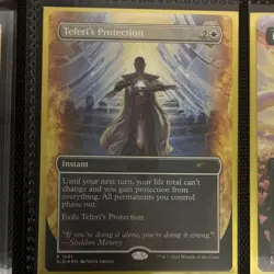 MTG Secret Lair Drop Teferi's Protection Foil Borderless Rare #1691 - Image 1