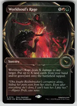 Worldsoul's Rage (Showcase) Rare Murders at Karlov Manor 316 MTG Near Mint 2024 - Image 1
