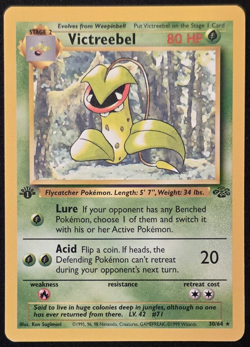 Victreebel 30/64 1st Edition Pokemon Jungle MP - Image 1