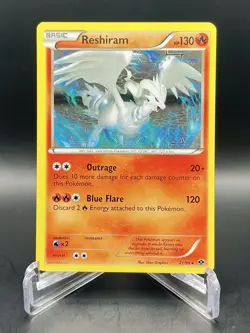 Reshiram 21/99 Black & White: Next Destinies (2012) Rare Non-Holo Pokemon TCG LP - Image 1