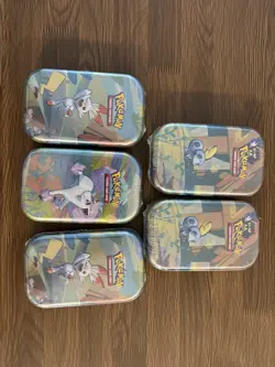 2020 Pokemon TCG Galar Pals Mini Tin Factory Sealed Lot Of 5 - Image 1