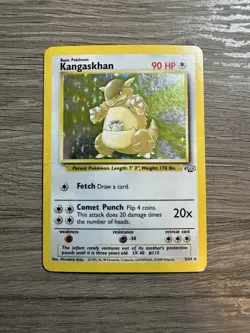 Pokemon TCG Kangaskhan Jungle 5/64 Holo Unlimited Holo Rare MP - Image 1