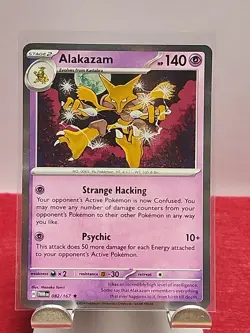 Alakazam Holo Rare SV06: Twilight Masquerade TWM 082/167 Pokemon Card TCG NM New - Image 1
