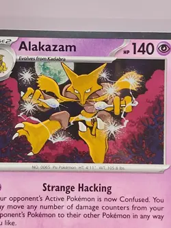 Alakazam Holo Rare SV06: Twilight Masquerade TWM 082/167 Pokemon Card TCG NM New - Image 2