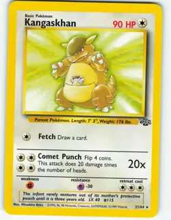 Kangaskhan - 21/64 Jungle Set - Pokemon TCG - 1999 - Image 1