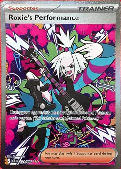 Pokemon TCG Roxie's Performance Chaos Rising 121/086 SR FA Holo EN - Image 1