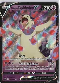 Pokemon TCG SWSH10: Astral Radiance Hisuian Typhlosion V 053/189 - Image 1