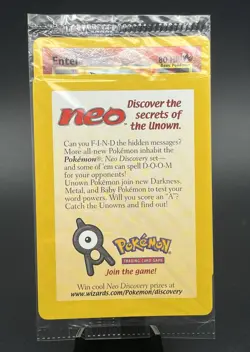 Entei 34 WOTC Black Star Promo Movie Promo Sealed Reverse Holo Pokemon - Image 1