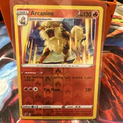 Arcanine 028/192 Rebel Clash Pokemon Reverse Holo Near Mint - Image 1
