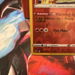 Arcanine 028/192 Rebel Clash Pokemon Reverse Holo Near Mint - Image 4