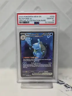 Blastoise ex 200/165 SV 151 Special Illustration Rare Holo EN 2023 PSA 10 - Image 1