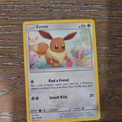 Pokemon TCG Eevee SM184 Promo Cosmos Holo English LP Mizue - Image 2