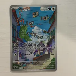 The Pokemon Company Chatot Illustration Rare Holo SV05 Temporal Forces 181/162 - Image 1