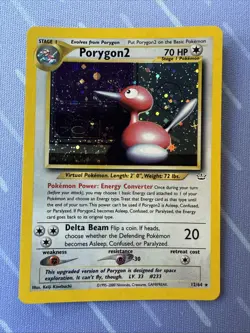 Porygon2 - HOLO 12/64 Neo Revelation VINTAGE 2000 Pokemon - Image 2