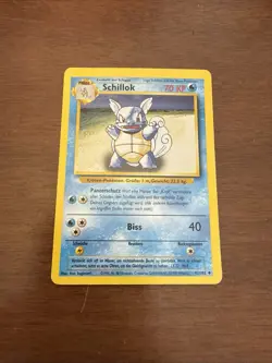 Schillok 42/102 1st Edition Basis Set Uncommon Deutsch VG Pokemon - Image 1
