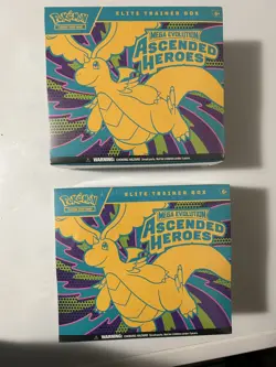 2 Pokemon TCG Ascended Heroes ETB Elite Trainer Box (Factory Sealed / Brand New) - Image 1