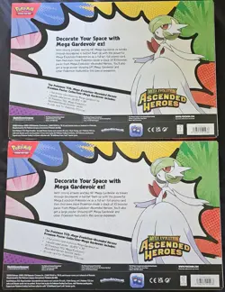 Pokemon - Ascended Heroes - Mega Gardevoir Premium Poster Collection Sealed x2 - Image 2