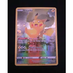 Pokemon Pikachu GG30/GG70 Crown Zenith Galarian Gallery Ultra Rare Holo FA - Image 1
