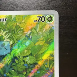 Bulbasaur 166/165 SV151 Illustration Rare Full Art Holo Pokemon TCG - Image 2