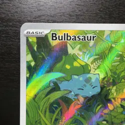 Bulbasaur 166/165 SV151 Illustration Rare Full Art Holo Pokemon TCG - Image 5