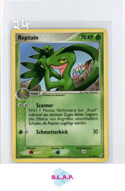 REPTAIN POKEMON 32/100 EX CRYSTAL GUARDIANS 2006 GERMAN - Image 1