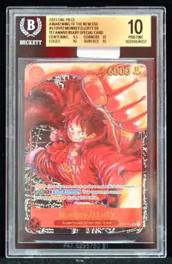 2023 Monkey D Luffy #ST01-012 Awakening of the New Era BGS 10 One Piece Card - Image 1