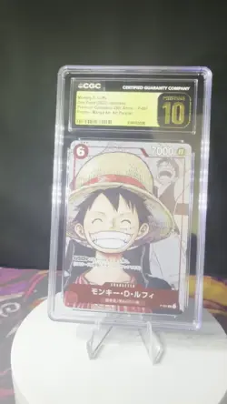 2025 One Piece JPN Monkey D Luffy 25th Anniv P-001 Manga Alt Art CGC 10 Pristine - Image 2