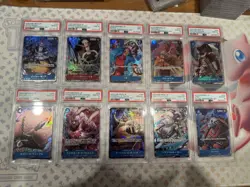 One Piece Seven Warlords of the Sea JP Set PSA10-9 (No Boa Hand Cock) 10 Slabs - Image 1