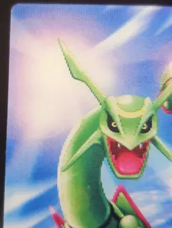 Pokemon RAYQUAZA No.01 3D Lenticular Card Anime Bandai Carddass Zukan - Image 2