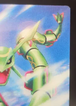 Pokemon RAYQUAZA No.01 3D Lenticular Card Anime Bandai Carddass Zukan - Image 3