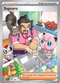 Saguaro 270/193 S&V Paldea Evolved Pokemon Card TCG Full Art Trainer SIR - NM/M - Image 1