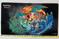 2019 Pokemon Trading Card Game Play Mat Charizard Blastoise Venasaur - Image 5