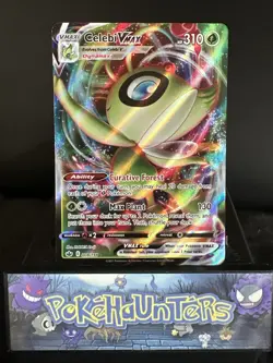 Pokemon Card Celebi VMAX 008/198 Chilling Reign Ultra Rare Near Mint - Image 1