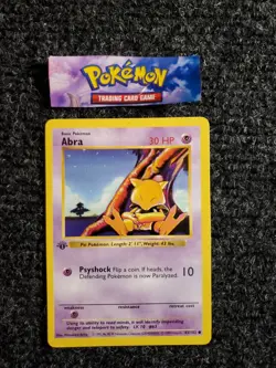 Abra - 43/102 - Pokemon Base Set Shadowless 1st Edition Card WOTC NM - Image 1