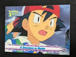 Pokemon Card A Decision Is Made Ash #47 Pokemon The Movie 2000 Topps Lp - Image 1