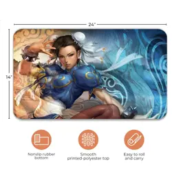 Custom Board Card Game PlayMat Anime Girl Chun Li Game Mousepad MTG CCG Play Mat - Image 1
