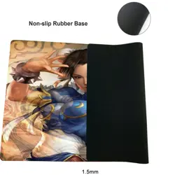 Custom Board Card Game PlayMat Anime Girl Chun Li Game Mousepad MTG CCG Play Mat - Image 2