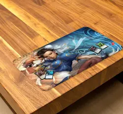 Custom Board Card Game PlayMat Anime Girl Chun Li Game Mousepad MTG CCG Play Mat - Image 3