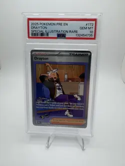 2025 Pokemon Prismatic Evolutions- Drayton SIR 172/131 🔥 PSA 10 🔥 Gem Mint - Image 1