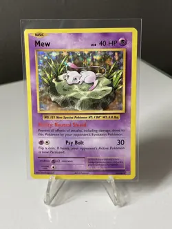 Mew 53/108 Holo Rare Evolutions Pokemon Holo LP - Image 1