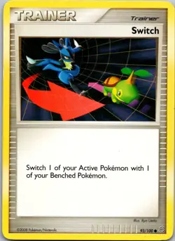 Switch 93/100 Common Stormfront Pokemon Moderately Played - Image 1